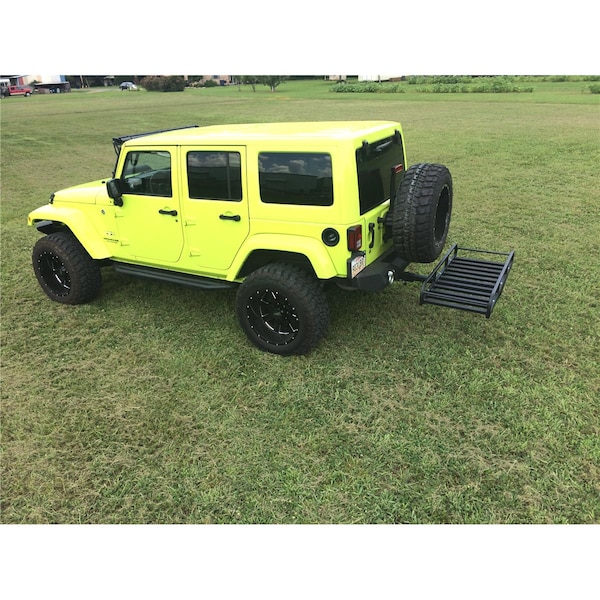 Great Day Hitch-N-Ride XL- Truck Hitch Receiver Cargo Carrier - 7 in. sides -2 in. - Black - 41 in. bar HNR1000TLB - main